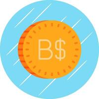 bahameño dólar vector icono diseño