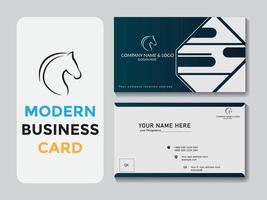 Vector creative modern professional business card template design