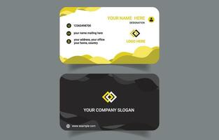 Stylish clean professional business card template vector