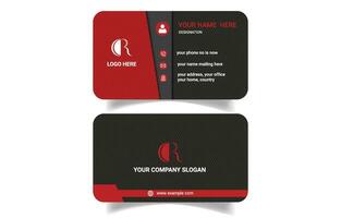 Stylish modern  trendy business card template vector