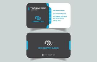 Stylish modern business card template vector