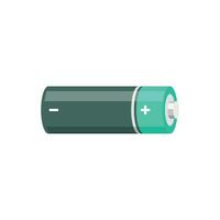 Alkaline battery set icon in flat style. Diffrent size accumulator vector illustration on isolated background. Accumulator recharge sign business concept.