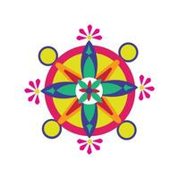 a colorful flower design on a white background vector