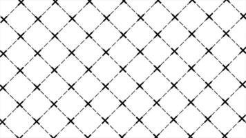 Abstract digital moving dotted lines technology background, square geometrical shape background video