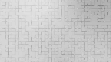 Dark black and white abstract geometric shapes technology background, grid texture tech background video