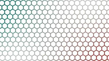 Futuristic Colorful surface hexagons tiles. Trendy simple and minimal geometrical hexagon background video