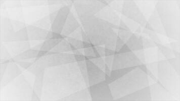 Black and White color low poly geometrical shapes minimal background, butter paper textured background video