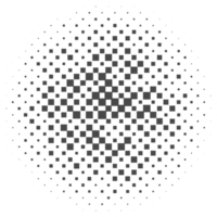 círculo pontos com meio-tom padronizar. volta gradiente fundo. elementos com gradação pontos textura. abstrato geométrico forma png