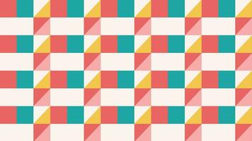 Colorful seamless pattern with abstract various geometrical shapes background video