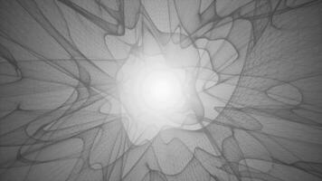 Abstract connection of digital lines and dots technology background, Digital interconnected Mesh pattern with particles video