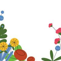 Background for flyers, posters, invitation, wedding, greeting cards.Template with flowers vector