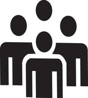 a group of people with one person in the middle vector