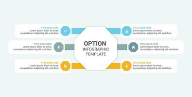 Process Workflow Infographic Template Design vector