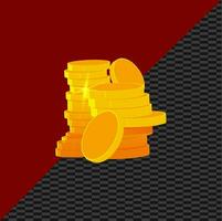 gold coins vector illustration