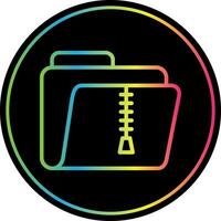 Zip Folder Vector Icon Design