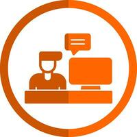 Blogger Vector Icon Design