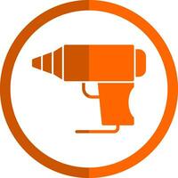 Hot Glue Gun Vector Icon Design