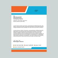 Letterhead design templates vector