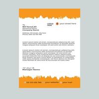 Letterhead design templates vector