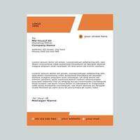 Letterhead design templates vector