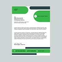 Letterhead design templates vector