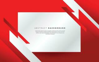 modern red and white abstract background design template vector