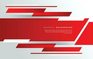 modern red and white abstract background design template vector