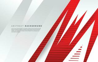 modern red and white abstract background design template vector