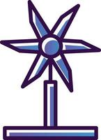 Wind Turbine Vector Icon Design