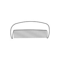 Hand drawn cartoon Vector illustration comb icon in doodle style