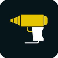 Hot Glue Gun Vector Icon Design