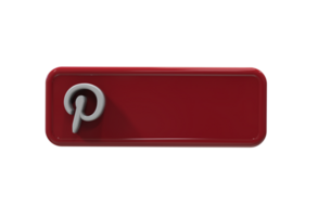 Social media icon logo lower third web banner 3d design render png