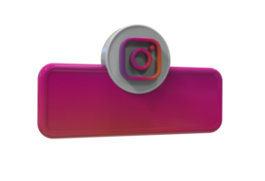 sociale media icona logo inferiore terzo ragnatela bandiera 3d design rendere png