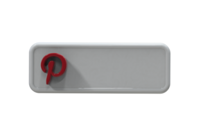 sociaal media icoon logo lager derde web banier 3d ontwerp geven png