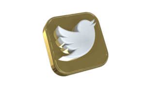 logotyp ikon 3d social media i modern png