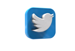 logo icon 3d social media in modern png