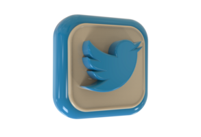 logo icon 3d social media in modern png