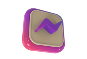 logo icon 3d social media in modern png