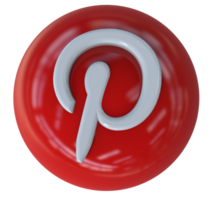 logotyp ikon 3d social media i modern png