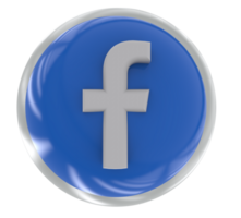 logo icon 3d social media in modern png