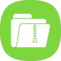 Zip Folder Vector Icon Design