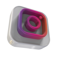 Logo Symbol 3d Sozial Medien im modern png