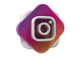 logo icon 3d social media in modern png