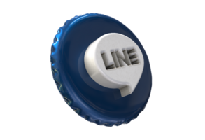 logotyp ikon 3d social media i modern png