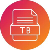 TB File Format Vector Icon