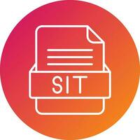 SIT File Format Vector Icon