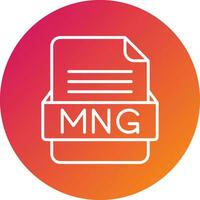 MNG File Format Vector Icon