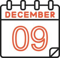 9 December Vector Icon