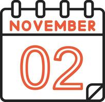 2 November Vector Icon