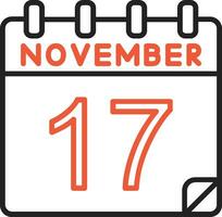 17 November Vector Icon